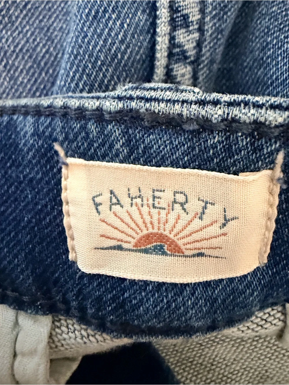 Faherty High-Rise Denim Shorts